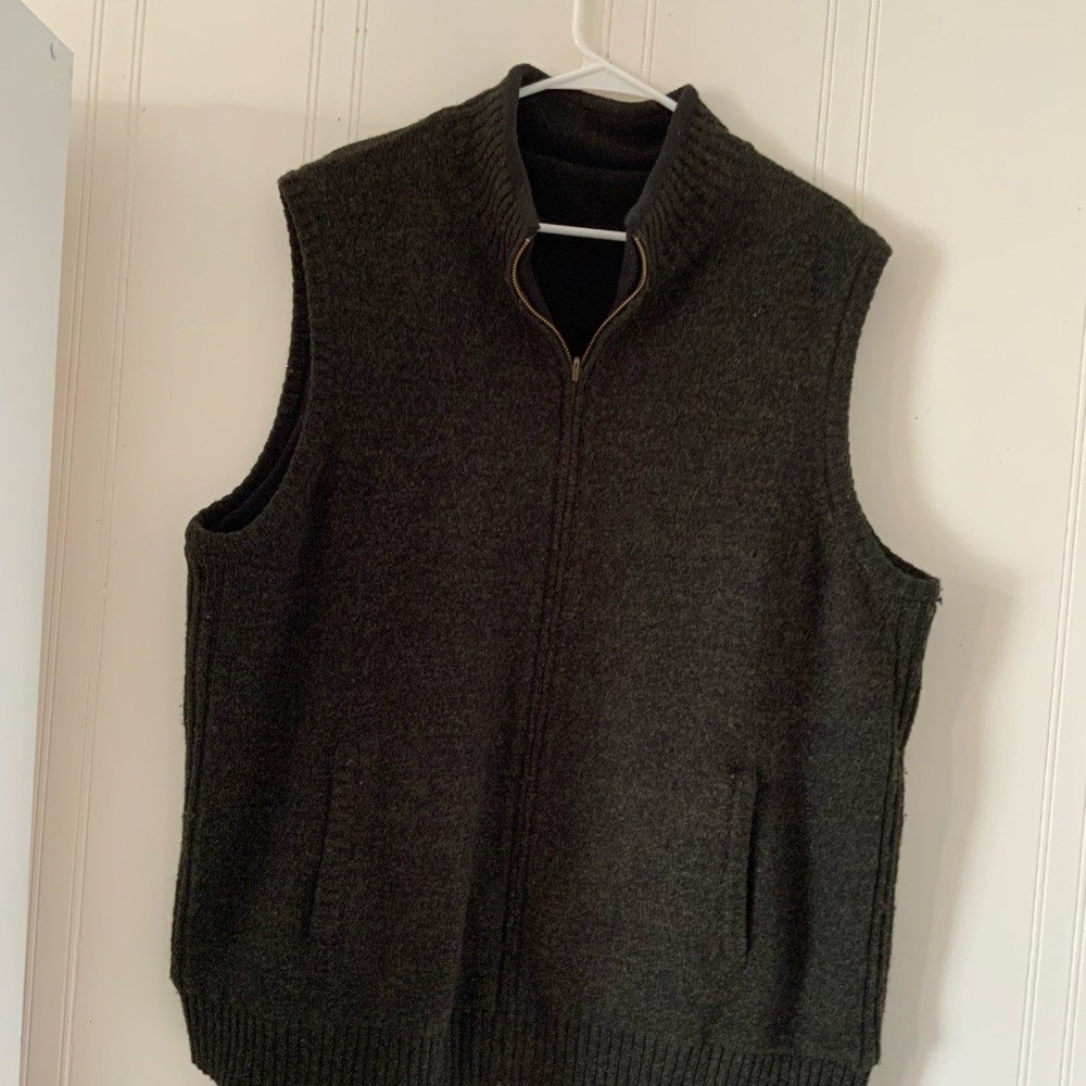 Pendleton Men’s Dark Gray/Green Vest Reversible